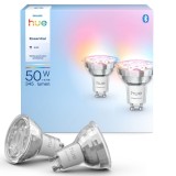 Bec inteligent LED Philips Hue Essential GU10 RGB, 4.7 W, 345 lm, set 2 bucăți
