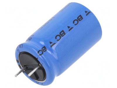 Condensator electrolitic THT 1mF 50V 16x25mm 7.5mm foto