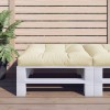 VidaXL Pernă pentru paleți, crem, 80x80x12 cm, material textil