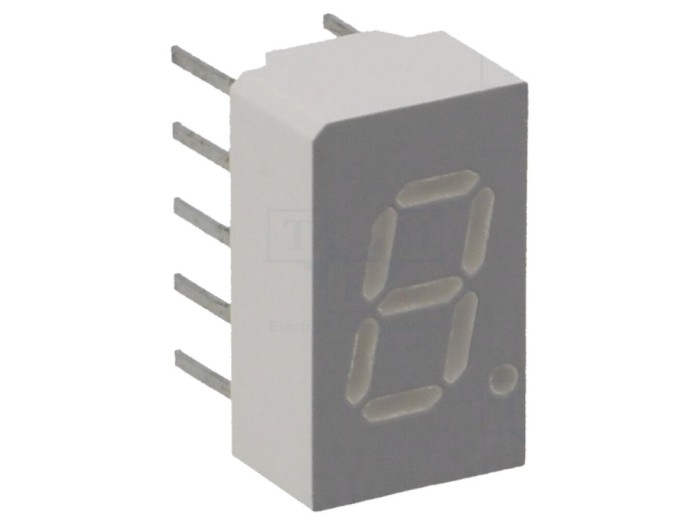 Afișaj LED 7 Segmente 7.62mm Roșu