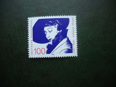 HOPCT MNH NR 390 B CENTENAR KATHE DORSCH 1990 GERMANIA -1 VAL foto