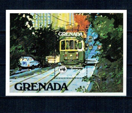 Grenada 1984 - Tramvai, Melbourne, colita neuzata