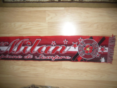 Fular al Suporterilor Echipei Milano - Super Milan , L=144cm foto