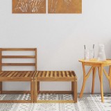 vidaXL Taburet pentru exterior Lemn Solid de Acacia natural 900448