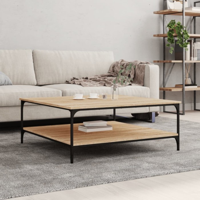 vidaXL Măsuță de cafea stejar sonoma 100x100x40 cm lemn prelucrat 832844