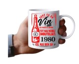 Cana alba personalizata, Sunt ca un vin bun, imbuteliat in : 1980, INOVATIX&reg;. 330 ml, Oem