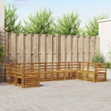 vidaXL Seturi de canapele 10 pcs natural Lemn Solid de Acacia 3375539