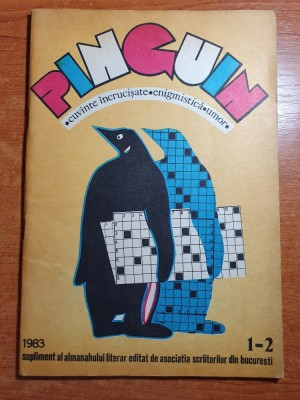 revista pinguin nr.1-2/1983 - numar dublu - total necompletata foto