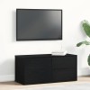 VidaXL Support TV cu sertar Negru 80 x 34 x 35.5 cm Lemn compozit 862483