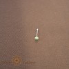 Piercing Nas Argint 925 cu Zirconia Verde Thailanda SaraTremo - Elegant, Rafinat, Stralucitor
