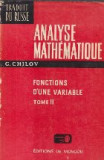 Analyse Mathematique - Functions D&#039;une Variable, Tome II
