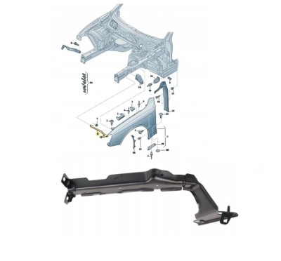 Suport aripa fata AUDI A4/S4 (B8), 11.2007-10.2011, partea stanga, foto