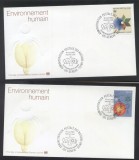 UN Geneva 1982 Enviroment Mi.105-106 FDC UN.167
