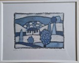Pictură modernă pe p&acirc;nză semnată (1995)