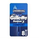 Set 4 Aparate de ras pentru barbati Gillette Sensor3 Comfort, de unica folosinta - RESIGILAT