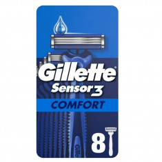 Set 4 Aparate de ras pentru barbati Gillette Sensor3 Comfort, de unica folosinta - RESIGILAT