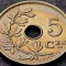 Moneda istorica 5 CENTIMES - BELGIA, anul 1925 *cod 3559 = BELGIE