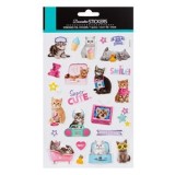Autocolante cu Pisici, Set 24 buc, Multicolore, CMCLASS