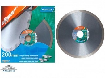 Disc diamantat marmura, granit, gresie 200x25.4mm, Norton MD120C foto