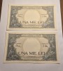 1000 lei 1941 UNC Serii Consecutive