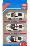 Set 4 masinute metalice DIE-CAST , Model Cars Politie 1:64 (Super Power)