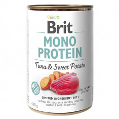 Consevă Brit Mono Protein Tuna &amp; Sweet Potato, 400 g