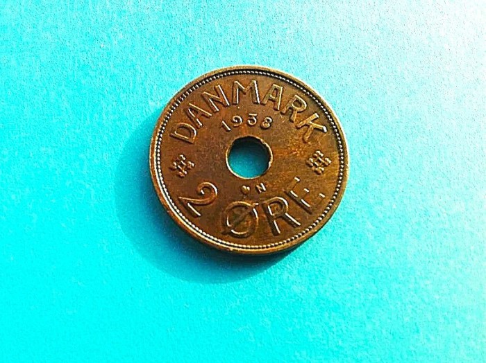 2 Ore 1938-Danemarca-XF++-eroare 8 plin