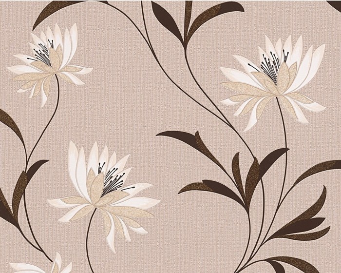 Tapet hartie, model floral, AS Creation Atlanta 957201, 10 x 0.53 m