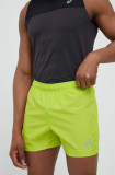 Cumpara ieftin Asics pantaloni scurți de alergare Core culoarea verde