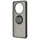 Husa glinth magnet auto si inel rotativ compatibila cu huawei honor magic 4 lite 5g, htpmag, black