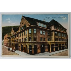BRASOV , HOTEL SI RESTAURANT &#039; COROANA &#039; , CARTE POSTALA ILUSTRATA , 1937