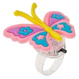 Set Inele Iluminate, Model Animal, 5 Bucăți, Multicolor, Mărime 3cm, Funcționare LED cu 2 Culori