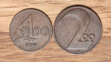 Austria - set de colectie bronz - 100 + 200 kronen 1924 - XF+ impecabile !!