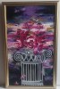DEOSEBITA PICTURA,TABLOU nou superb,&quot;Bujori rosii&quot; , inramat, pictor roman, Flori, Ulei, Realism