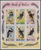 Belize 1980 - Păsări, supratipar Espamer, bloc neuzat, cota mare