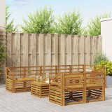 vidaXL Seturi de canapele 9 pcs natural Lemn Solid de Acacia 3375064