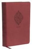 NKJV, Reference Bible, Compact Large Print, Imitation Leather, Burgundy, Red Letter Edition, Comfort Print