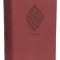 NKJV, Reference Bible, Compact Large Print, Imitation Leather, Burgundy, Red Letter Edition, Comfort Print