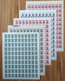 Cumpara ieftin RO 1998 LP 1454 &quot;Hoteluri si cabane 1991 supra. Trifoi&quot; ,coli complete 100, MNH