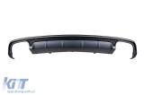 Difuzor tip S6 potrivit pentru bara spate S-line a Audi A6 sedan, break 2016-2018 -oo--oo- Performance AutoTuning