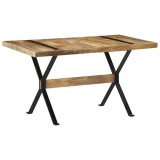 Cumpara ieftin Masa de bucatarie, 140x70x76 cm, lemn de mango nefinisat