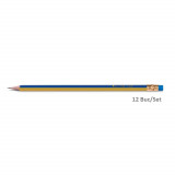Cumpara ieftin Set de 12 Creioane FORPUS Grafit, Mina HB, Corp din Lemn Hexagonal cu Radiera, Creion, Creion Grafit, Creion Desen, Grafit Creion, Creioane Grafit, Cr