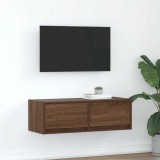 VidaXL Dulap TV Stejar maro 80x31x25,5 cm Lemn prelucrat