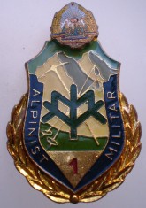 I.785 INSIGNA MILITARA VANATORI DE MUNTE ALPINIST MILITAR CLS I-a