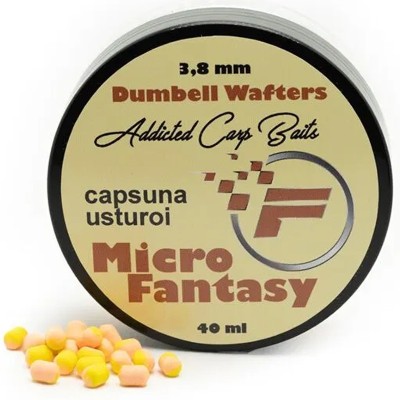 Wafters Dumbell Addicted Carp Baits Fantasy Capsuna &amp;amp; Usturoi, 3.8 mm foto