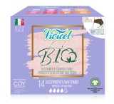 Absorbante de zi din bumbac bio hipoalergenic,compostabil,fara aripioare -4 picaturi (14 buc)-VIVICO, Vivicot