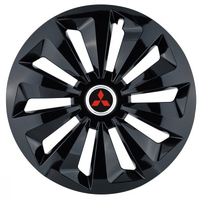 Set 4 capace roti Fox negru R14 pentru gama auto Mitsubishi foto
