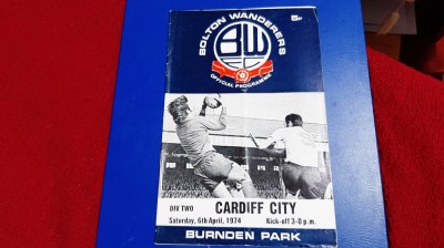 program Bolton Wanderers - Cardiff City foto