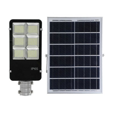 Lampa solara LED cu telecomanda si suport prindere, 300W foto