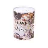 Pusculita Travel Explore Dream, Metal, 12x16 cm